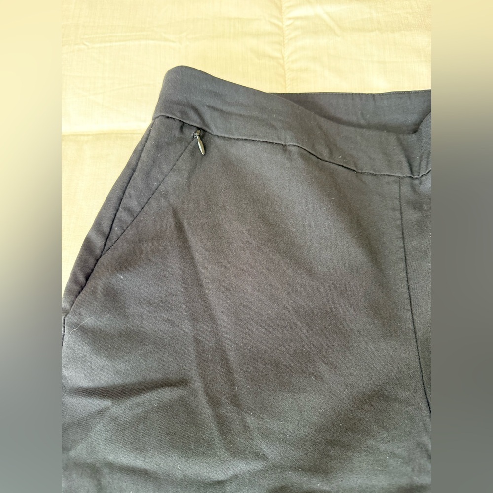 Chicos perfect stretch black modest above knee dress casual shorts zip pocket 8 - Picture 3 of 10